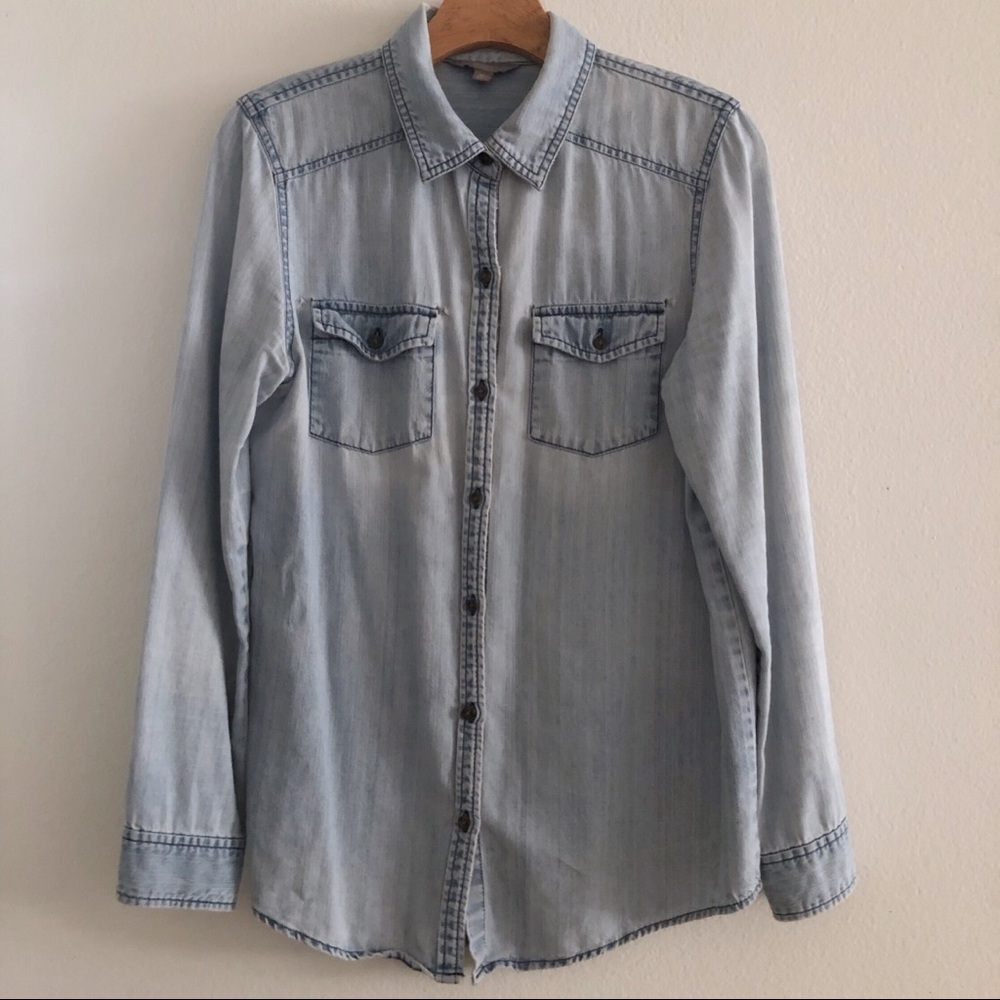 Vintage Denim Button-down Shirt